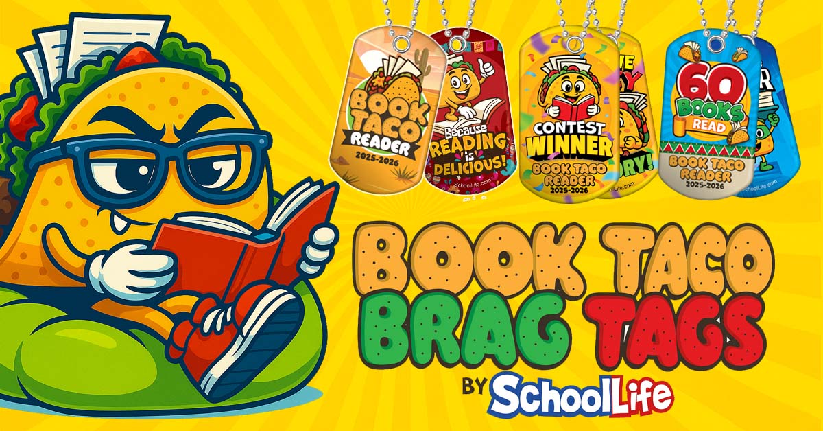 NEW! Book Taco Brag Tags Have Arrived!
